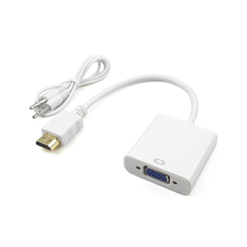 HDMI to VGA Cable Converter With Audio Cable